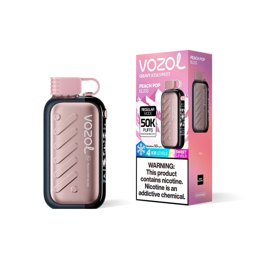 Peach Pop Bliss VOZOL Gear 50000 Vape