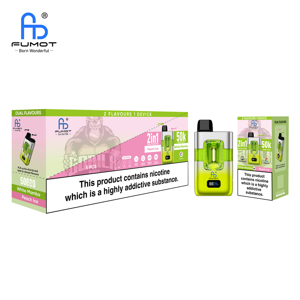 Peach Ice & White Mamba FUMOT ECO 2IN1 50K Vape