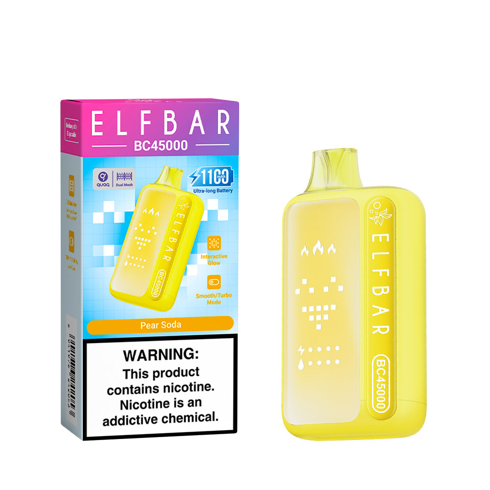 Elf Bar BC45000 Pear Soda : une saveur de poire fruitée aux notes pétillantes