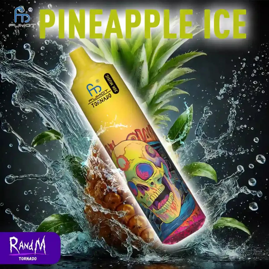 Randm Tornado Puff 30K Taff Édition Musique Cigarette électronique Jetable - Pineapple Ice