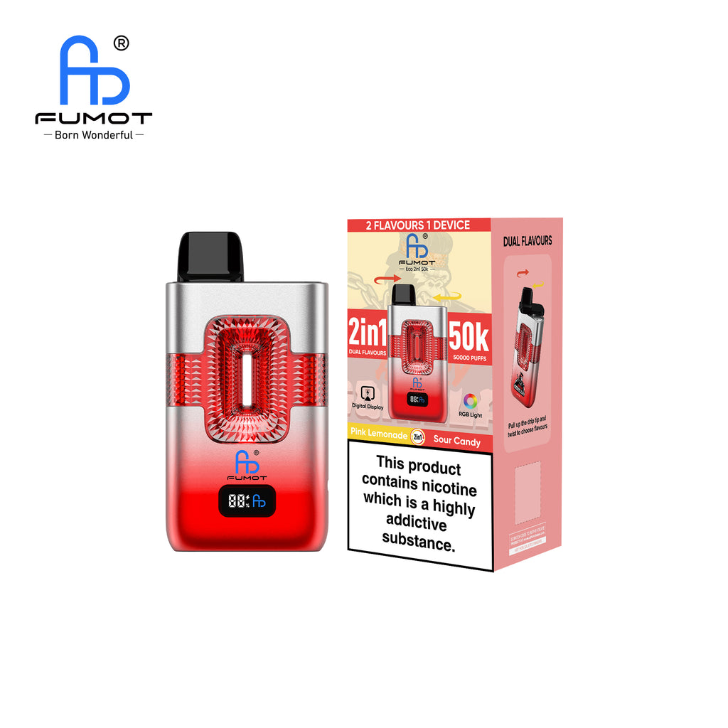 FUMOT ECO 2IN1 50K Pinke Limonade & Saure Süßigkeiten