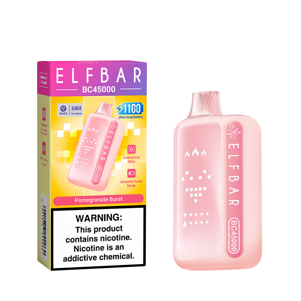 Elf Bar BC45000 Pomegranate Burst : une grenade intense aux notes fruitées et acidulées