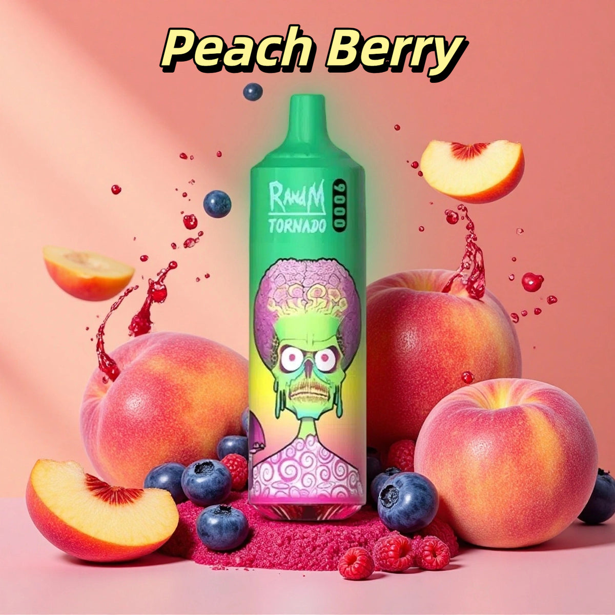 Peach Berry RandM Tornado 9000 Puffs 2% / 5% Nicotine Jetable vape