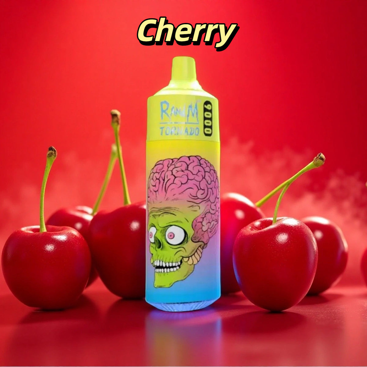 Randm Tornado 9000 Puffs Cherry Gout Vape Jetable with Batterie Rechargeable