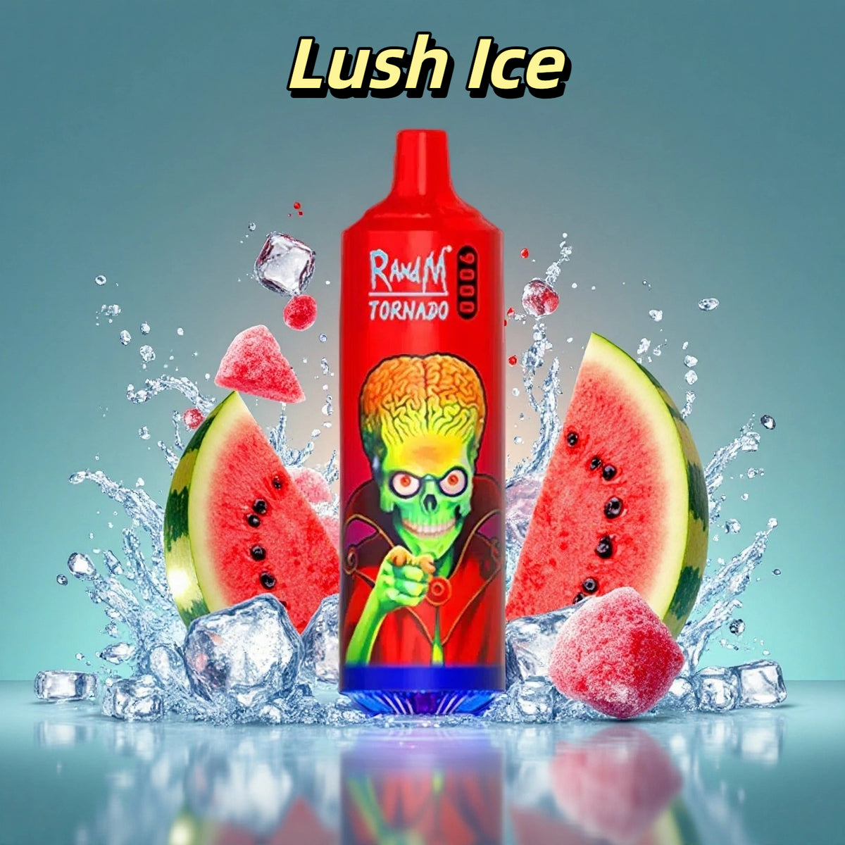 Randm Tornado 9000 Puffs Vape Jetable Lush Ice Goût with Nicotine