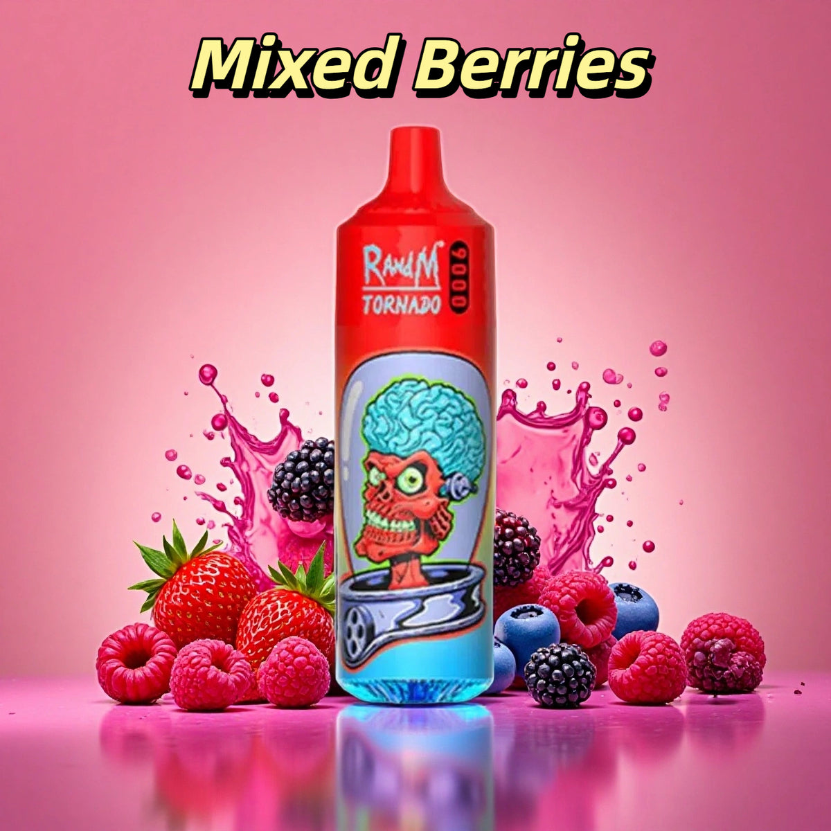 Randm 9000 Puff Mixed Berries Goût Cigarette électronique Jetable with Rechargeable Batterie