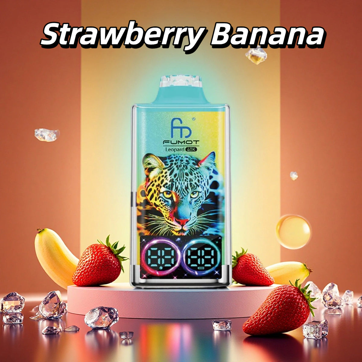 RandM Tornado Prix Puff 40000 Taff Strawberry Banana Gout Cigarette électronique Jetable