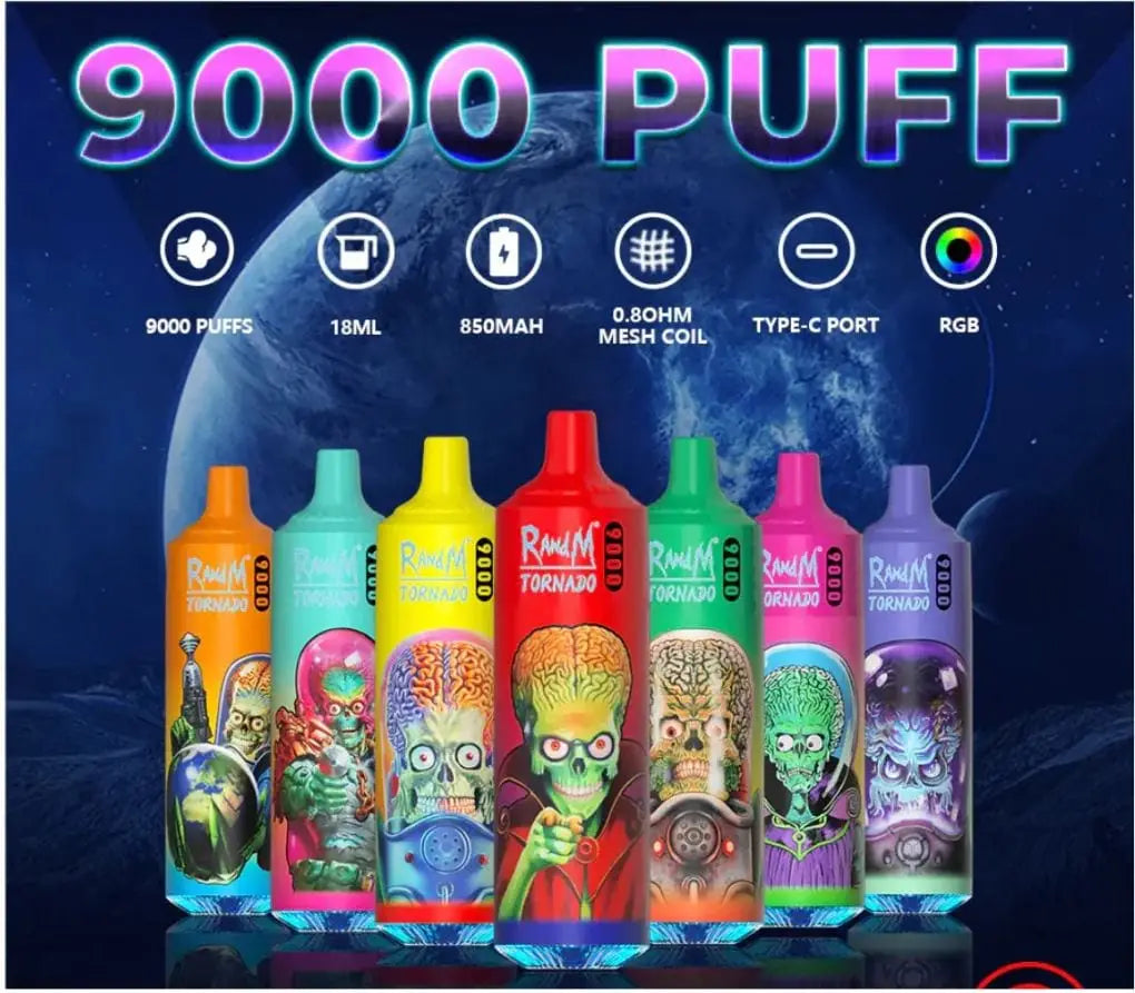 Blueberry Sour Raspberry - RandM Tornado Puff 9000 Taff Cigarette électronique Jetable