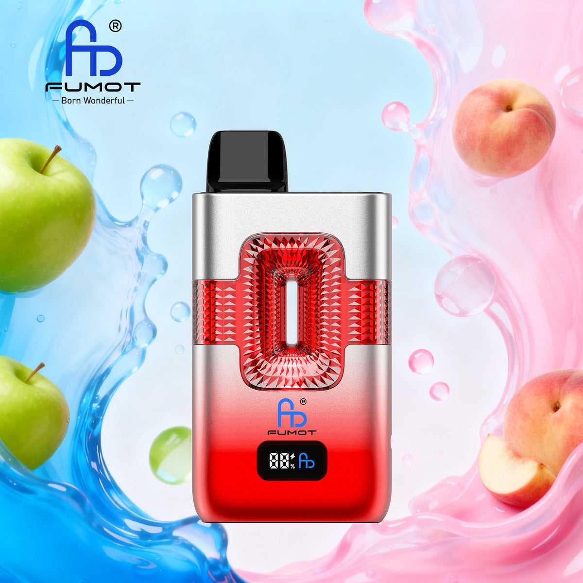 FUMOT 50K Taff Sour Apple & Juicy Peach
