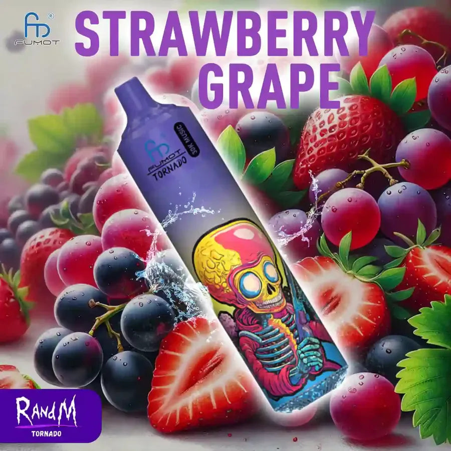 Randm Tornado 30000 Puffs Vape Jetable Édition Musique - Strawberry Grape
