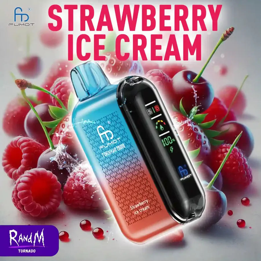 Gout Puffs Cigarette électronique Jetable Strawberry Ice Cream Saveur Randm Puff 20K