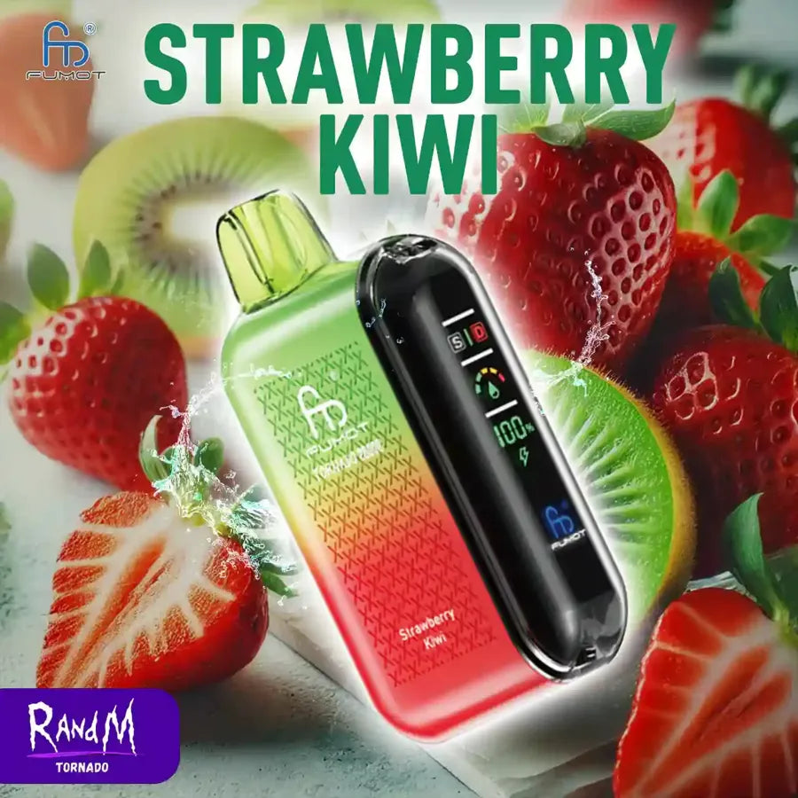 Puff Life Randm Tornado 20000 Puffs Strawberry Kiwi Gout Vape Jetable