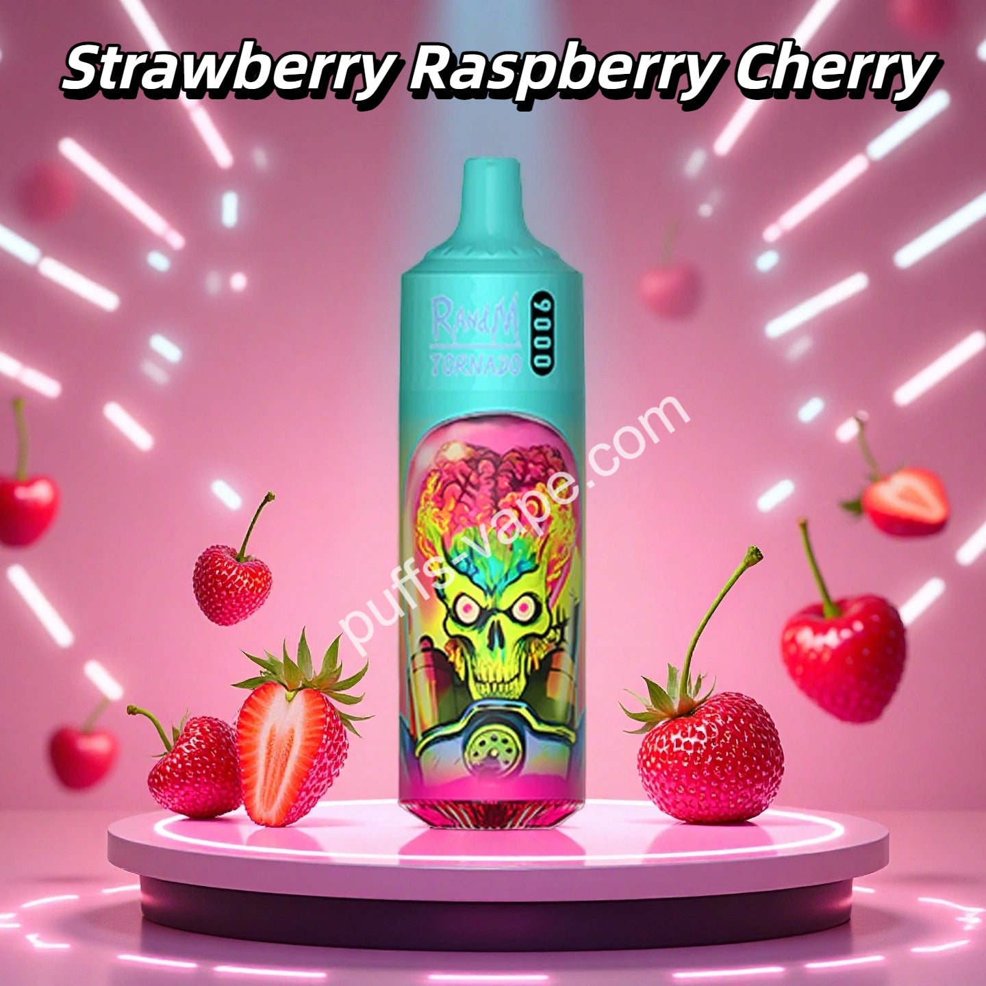 Strawberry Raspberry Cherry Randm 9K Puffs