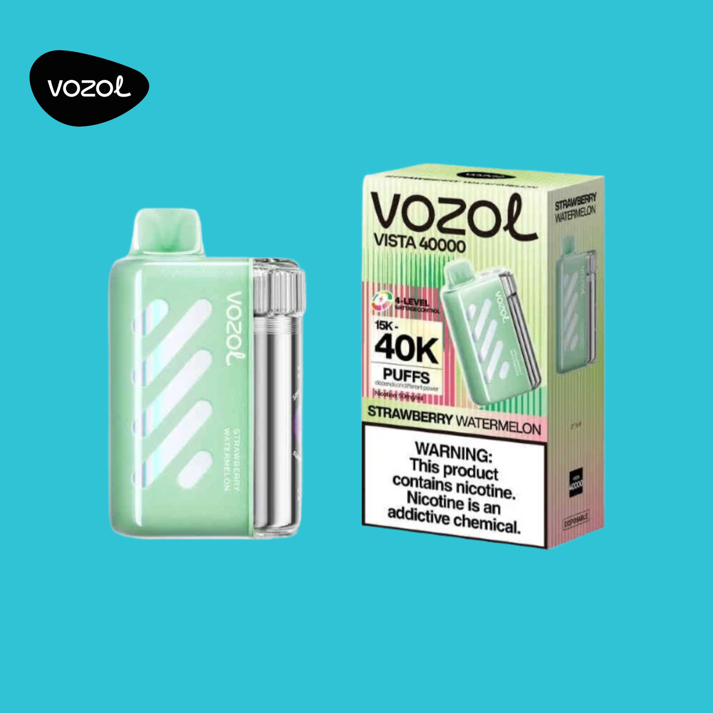 Strawberry Watermelon Vozol Vista 40000 Vape