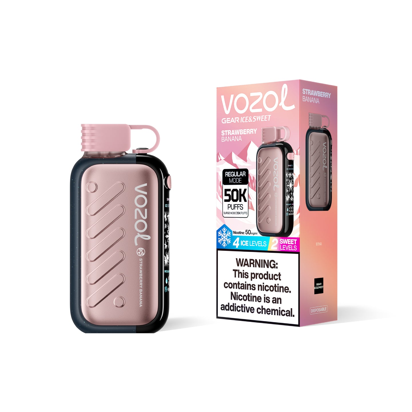 Vozol Gear 50000 Taff Strawberry Banana