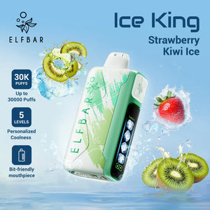 Saveur Strawberry Kiwi Ice Elf Bar Ice King 30K Vape
