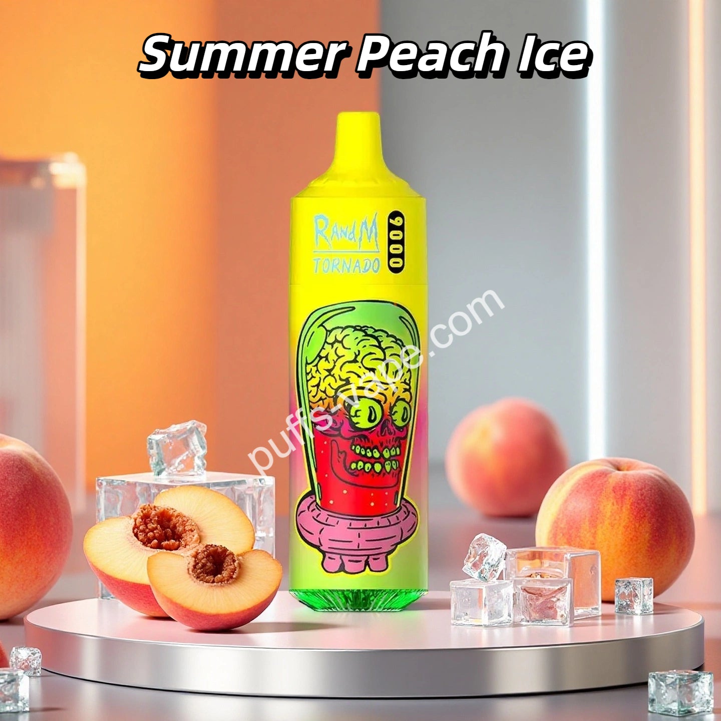Summer Peach Ice Puff Randm Tornado 9000
