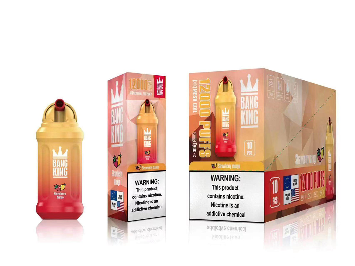 Bang King 12000 Puff 12K Puffs Rechargeable Cigarette électronique Prix - Royal Grape Gout