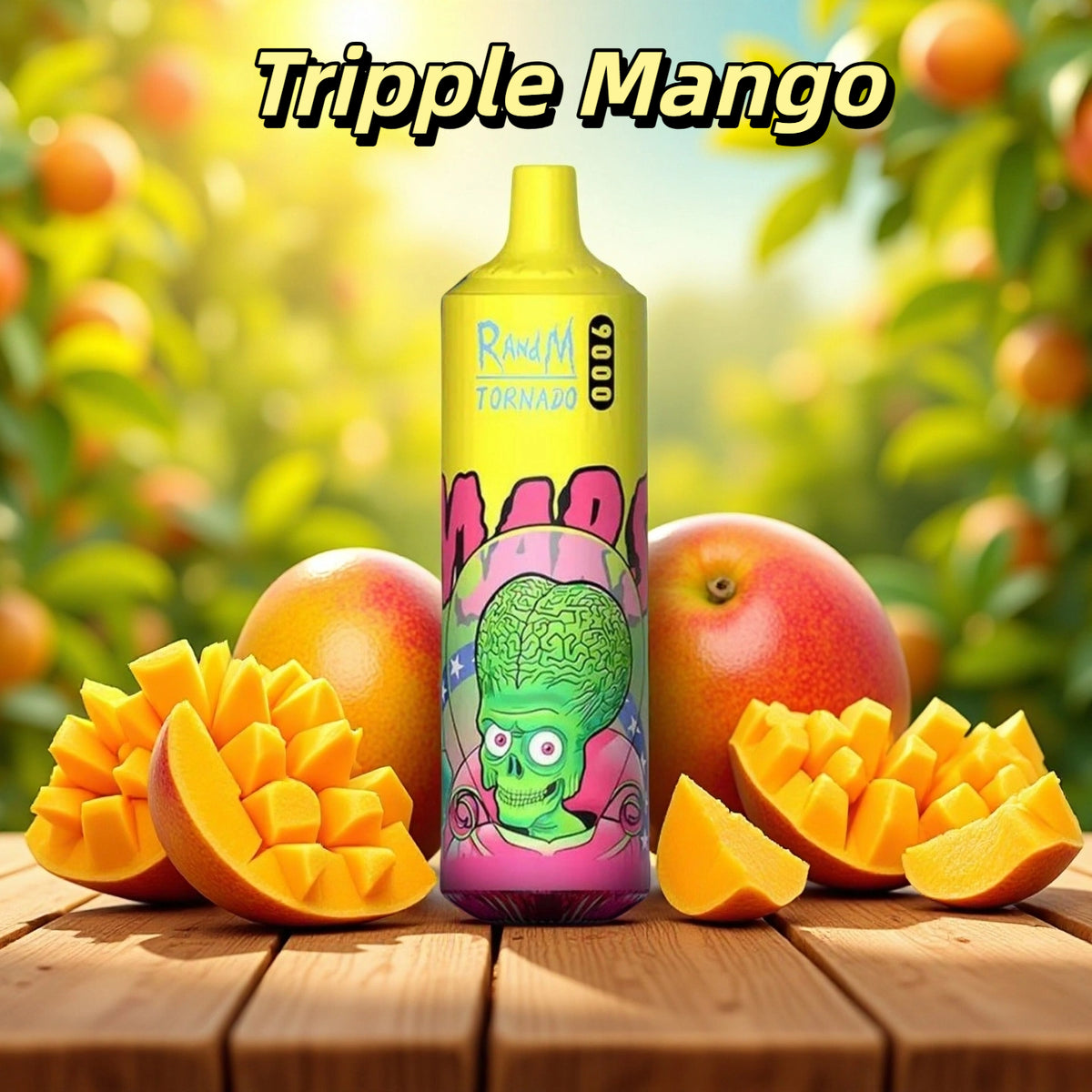 Triple Mango Saveur - Randm Tornado Puff 9000 Bouffees Cigarette électronique Jetable