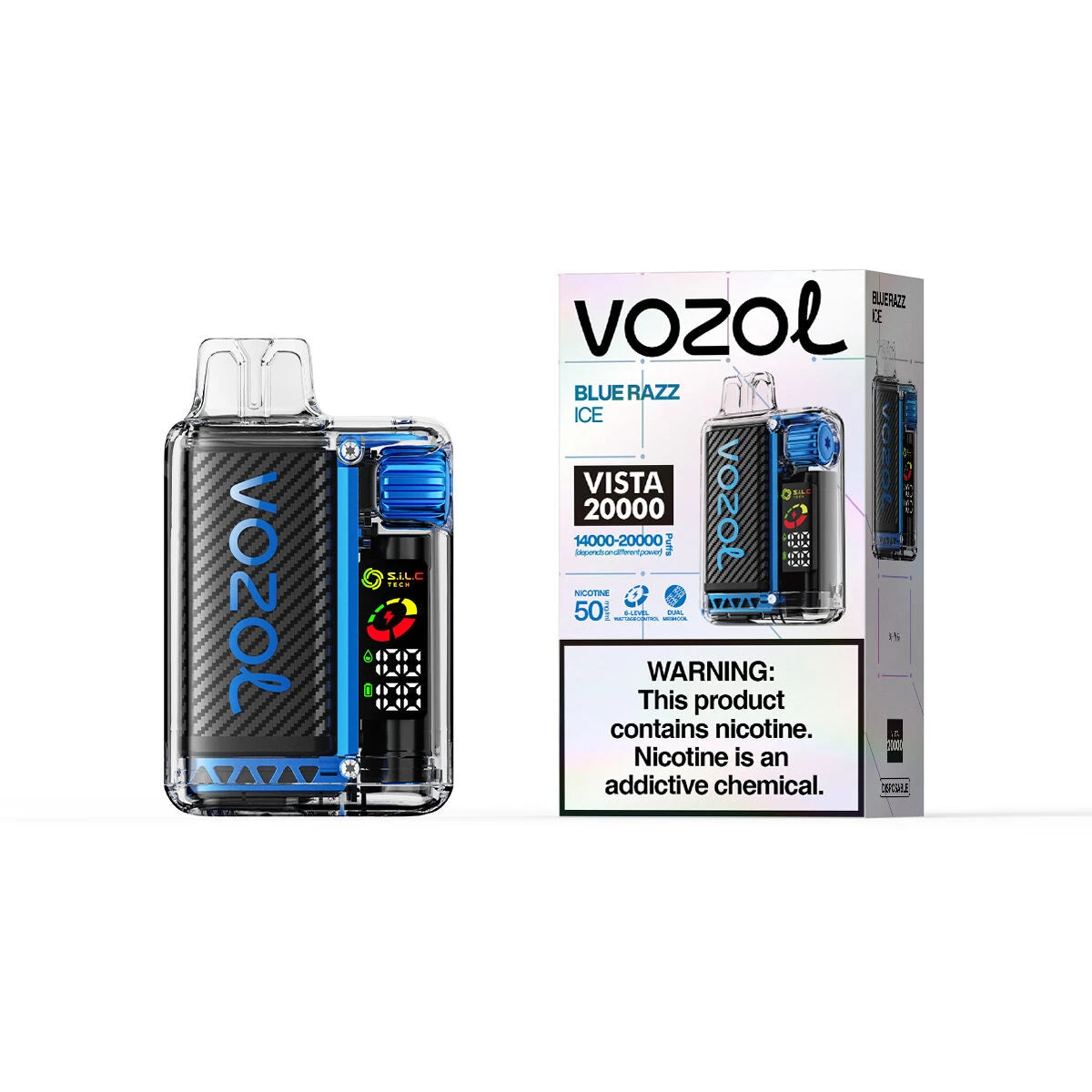 VOZOL Vista 20000 Taff Blue Razz Ice