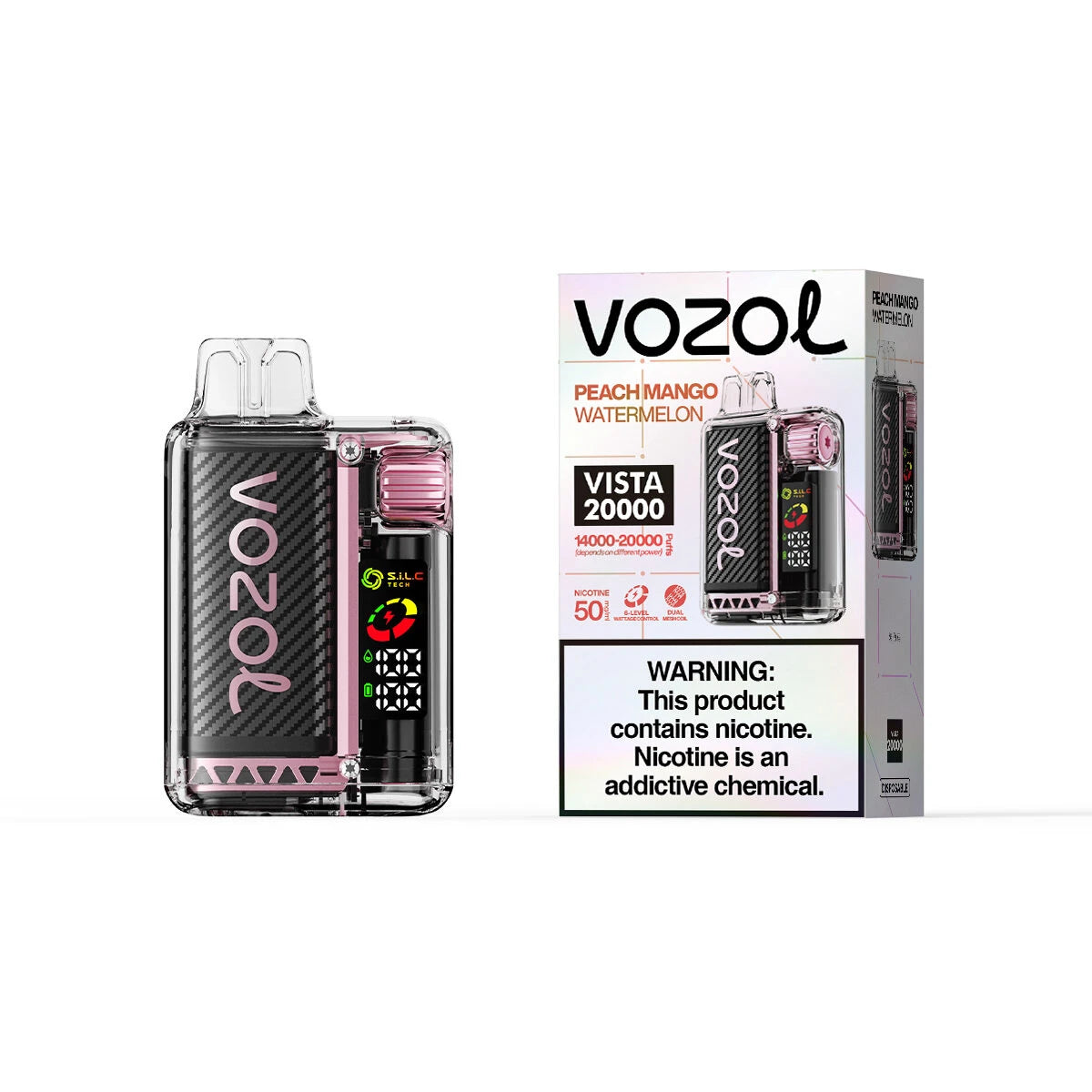 Puff VOZOL Vista 20000 Peach Mango Watermelon