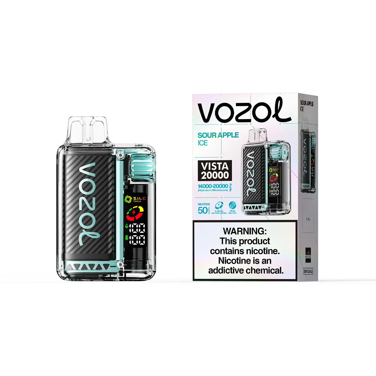 Sour Apple Ice VOZOL Vista 20000 Vape