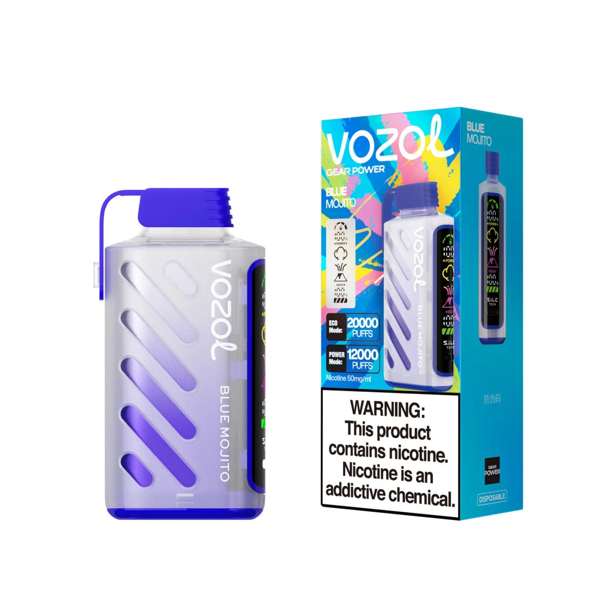 Puff Vozol Gear Power 20000 Taff Blue Mojito