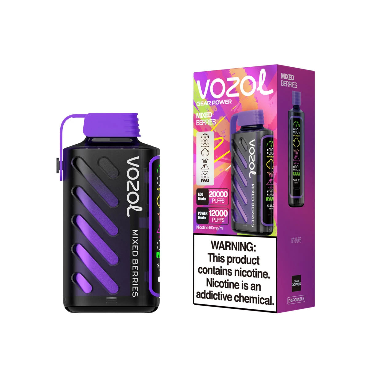 Saveur Mixed Berries Vozol Gear Power 20000 Vape