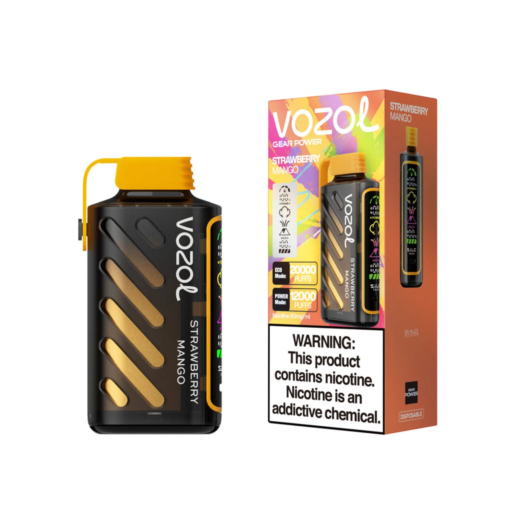 Puff Vozol Gear Power 20000 Züge Strawberry Mango