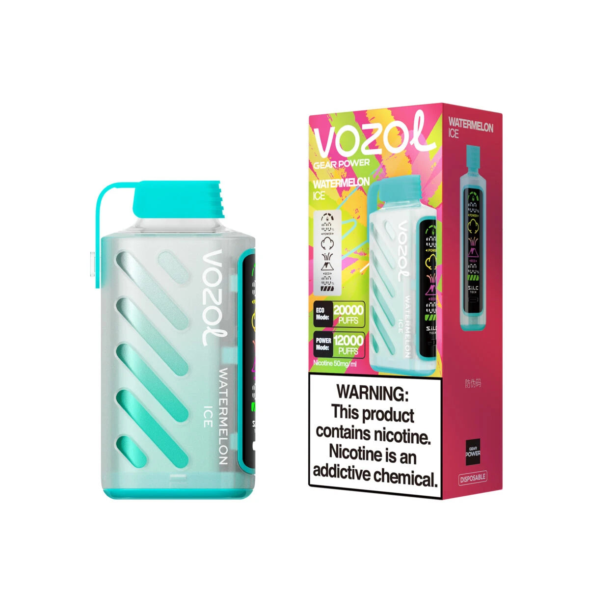 Vozol Gear Power 20000 Watermelon Ice
