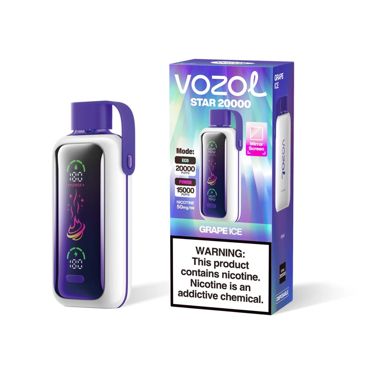 Puff Vozol Star 20000 Taff Grape Ice