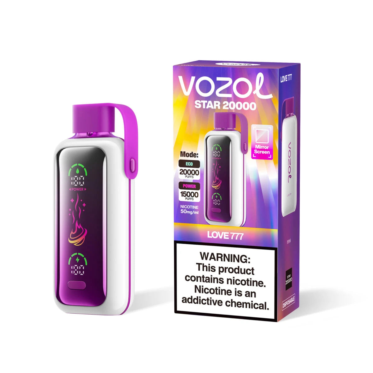 Vozol Star 20000 Puffs Love 777