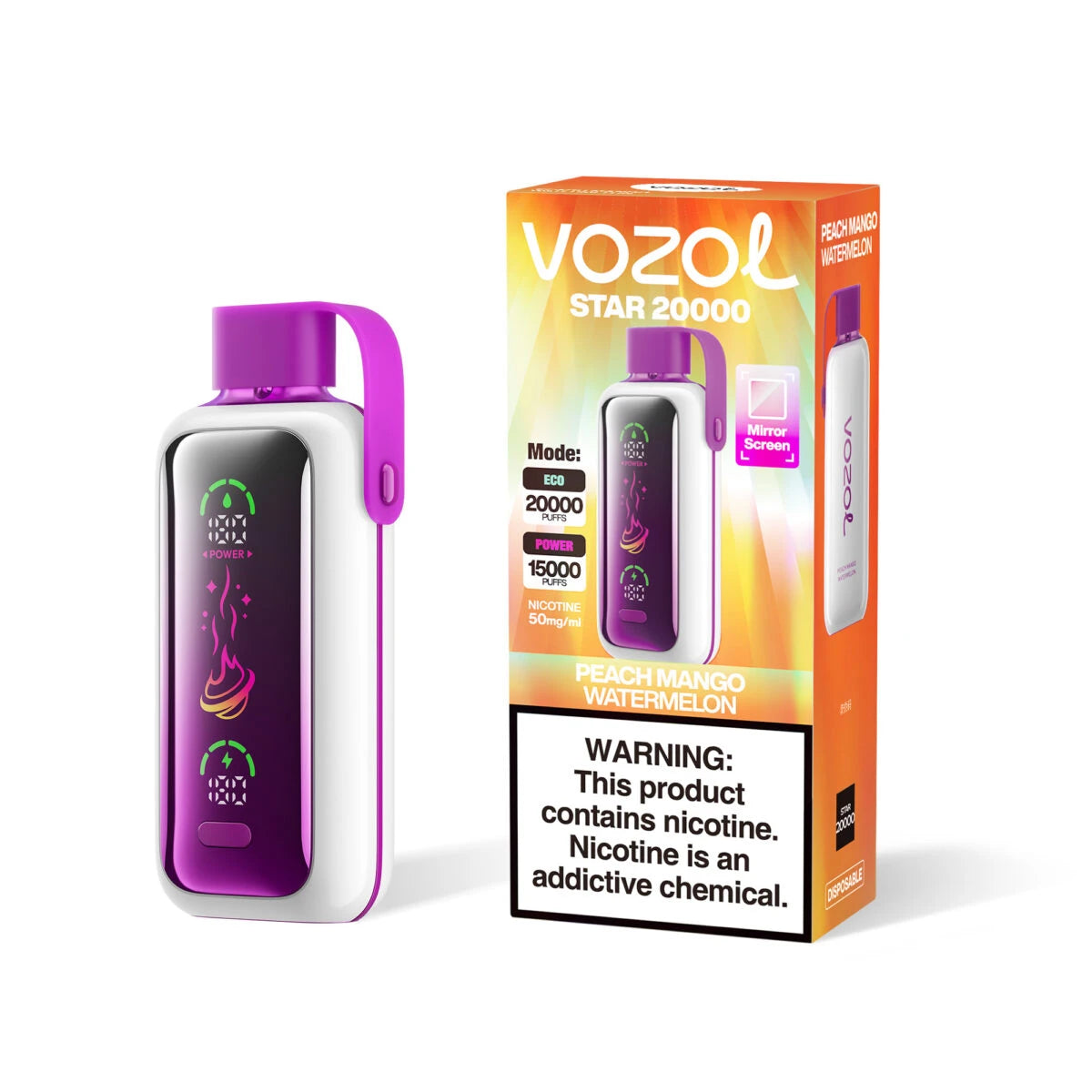 Vozol Star 20000 Pfirsich Mango Wassermelone | Vozol 20K