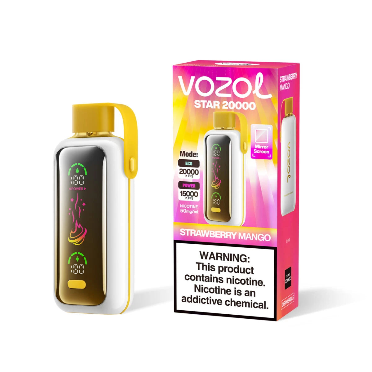 Puff Vozol Star 20000 Taff Erdbeere Mango