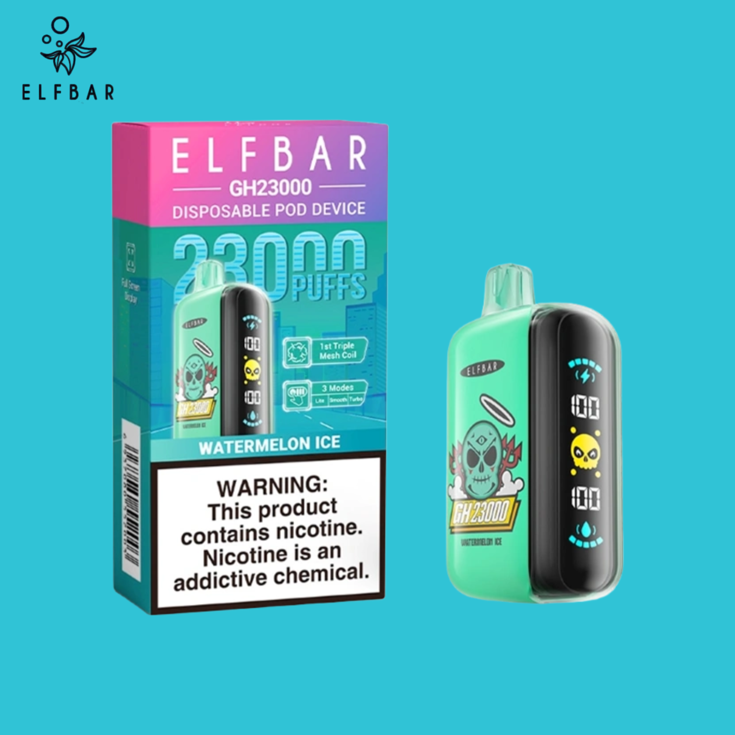 Puff Elf Bar GH23000 Vape Watermelon Ice