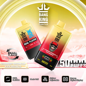 Bang King Puff 50K Big Puffs Strawberry Watermelon & Black Dragon Ice Double Gout