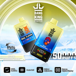 Puff 50K Cigarettes électroniques Jetable Red Bull & Strawberry Banana Dual Saveurs