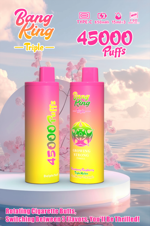 Bang King Triple 3-en-1 Saveur Puff 45000 Taff Cigarette électronique Jetable