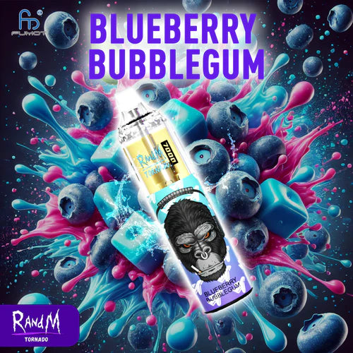 Puff 7K Randm Tornado Vape Jetable - Blueberry Bubblegum Gout