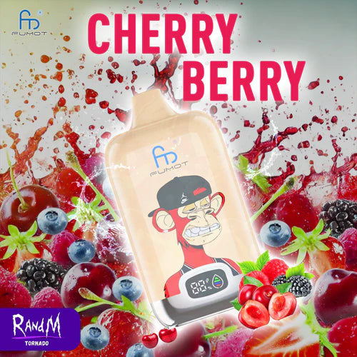 RandM Vape Puff Power 12000 Big Puffs Prix - Cherry Berry Saveur