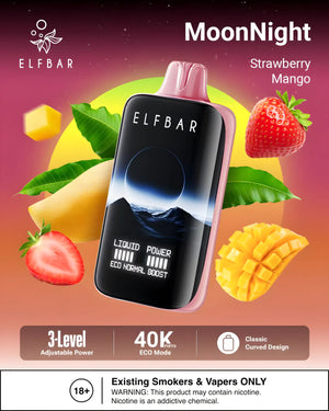 Elf Bar Moon Night 40K Taff Strawberry Mango Vape