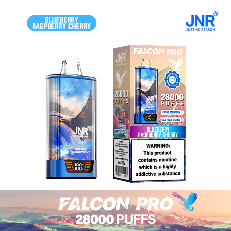 JNR Falcon Pro 28000 Blueberry Raspberry Cherry Saveur
