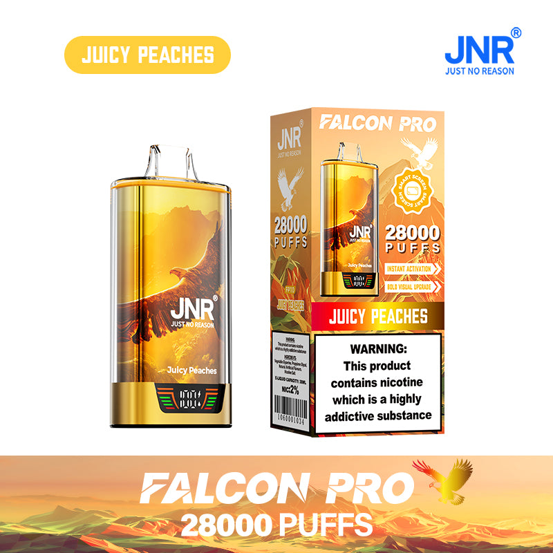 Vape jetable JNR Falcon Pro 28000 Juicy Peaches