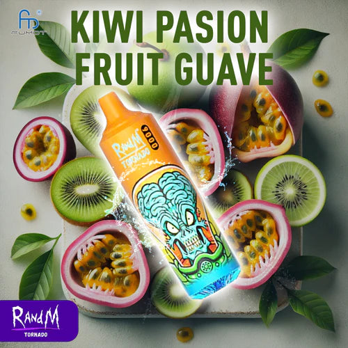 RandM Tornado 9000 Puffs Cigarette électronique Jetable - Kiwi Passion Fruit Guava