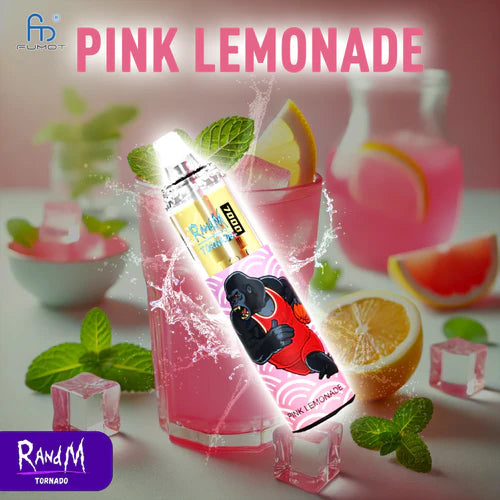 Pink Lemonade - Randm Tornado 7000 Puff 7K Taff Vape Jetable