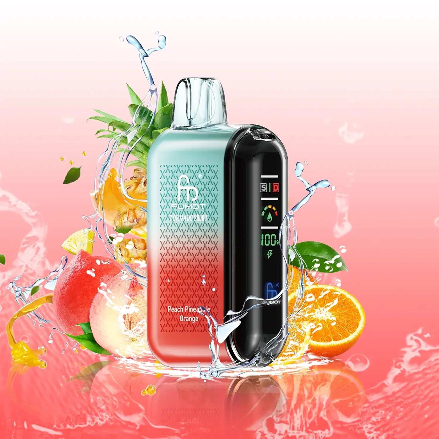 Big Puff Power 20000 Taff Peach Pineapple Orange Gout Puffs Vape Jetable