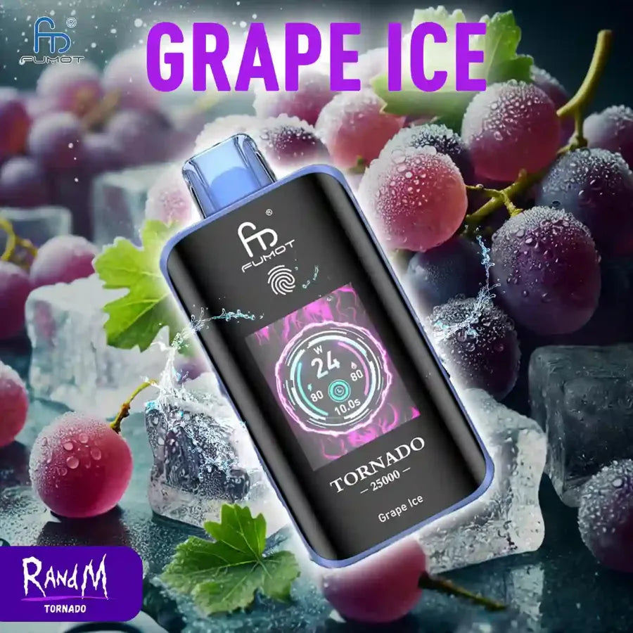Grape Ice RandM Tornado 25000 Taff Vape