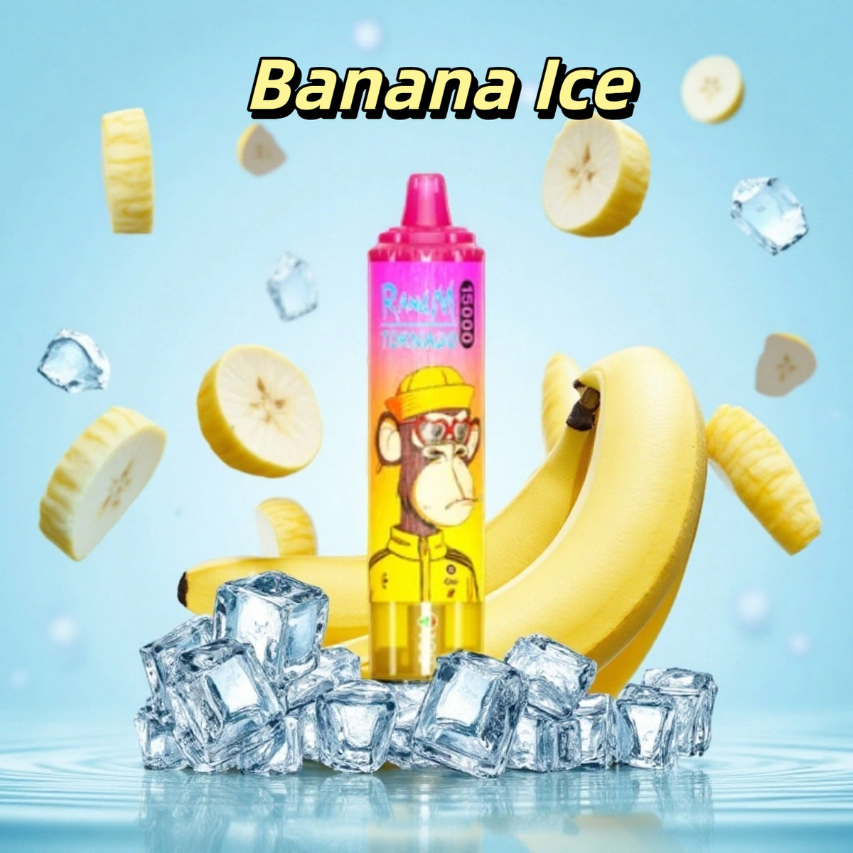 Banana Ice - Prix Puff 15000 Taff Nicotine Cigarette électronique Jetable with 25 ml E-liquide