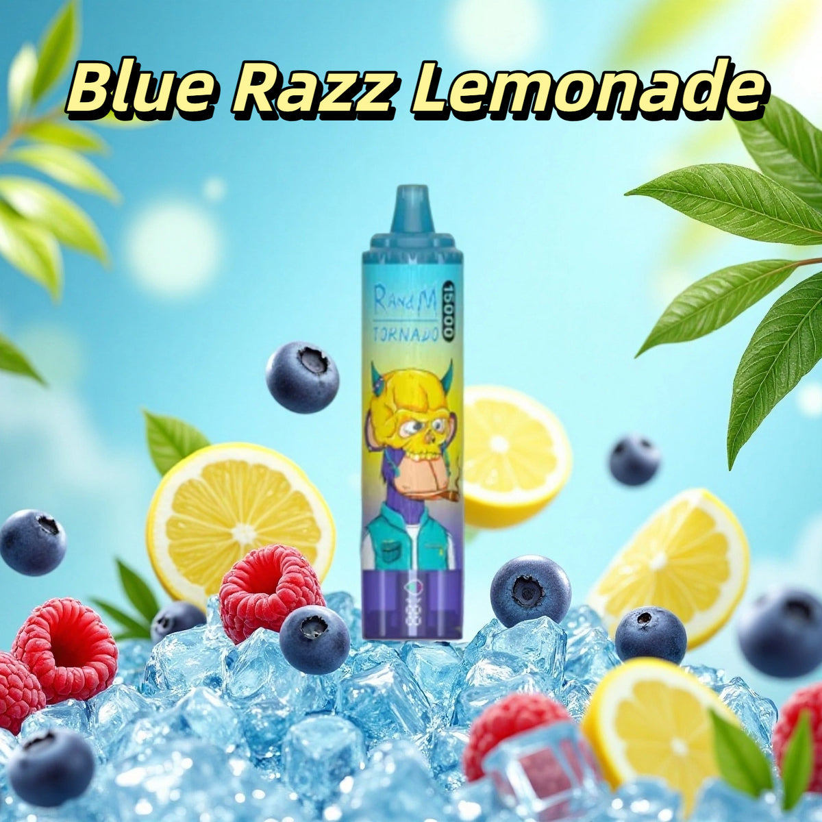 Tornado Puff 15000 Taff Blue Razz Lemonade Gout Vape Jetable with Batterie Rechargeable
