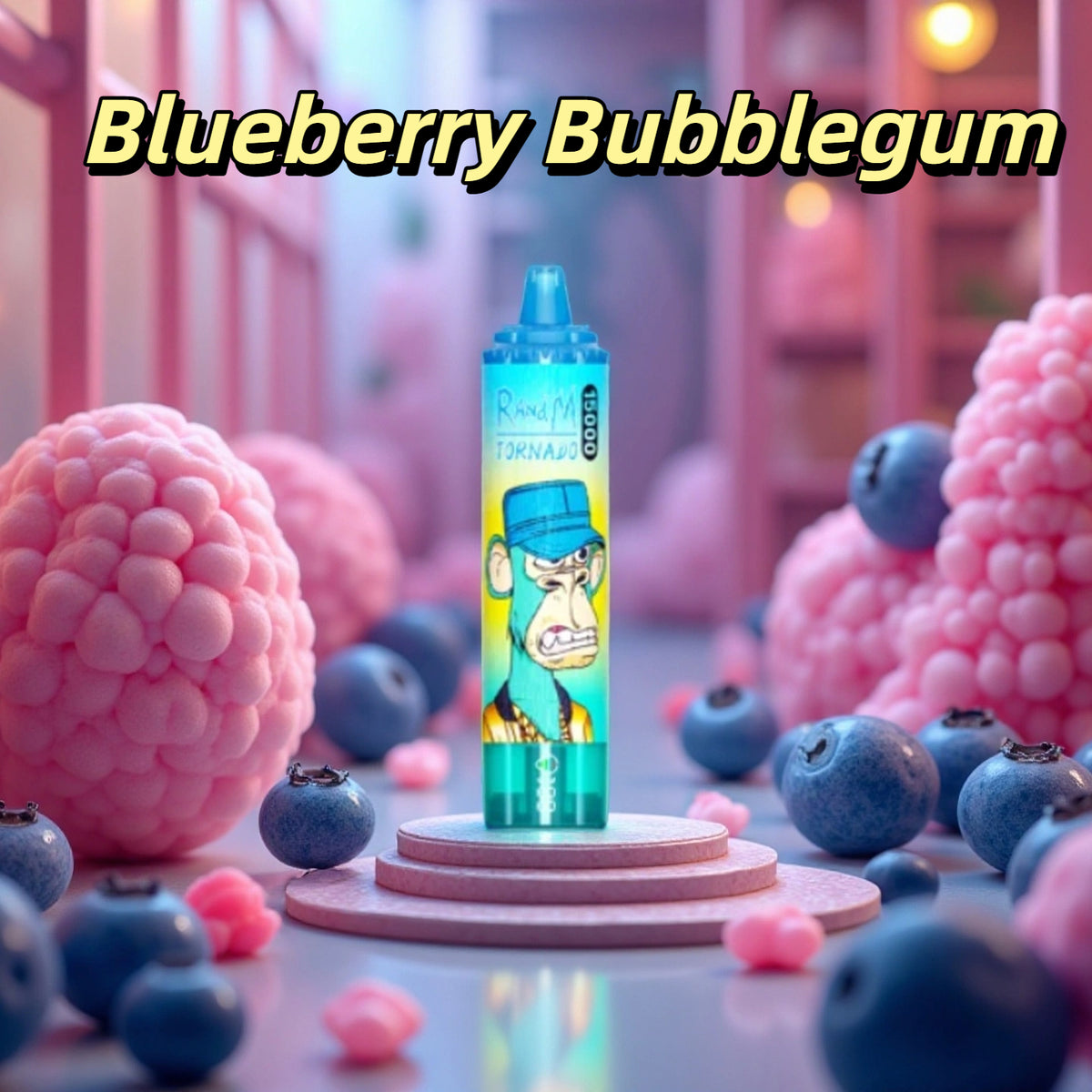 Blueberry Bubblegum - Puff 15K Taff Vape Jetable